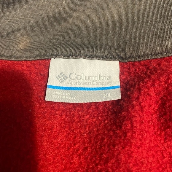 Columbia Red Turtleneck Sweater with Ribbed Cuffs - Picture 14 of 16